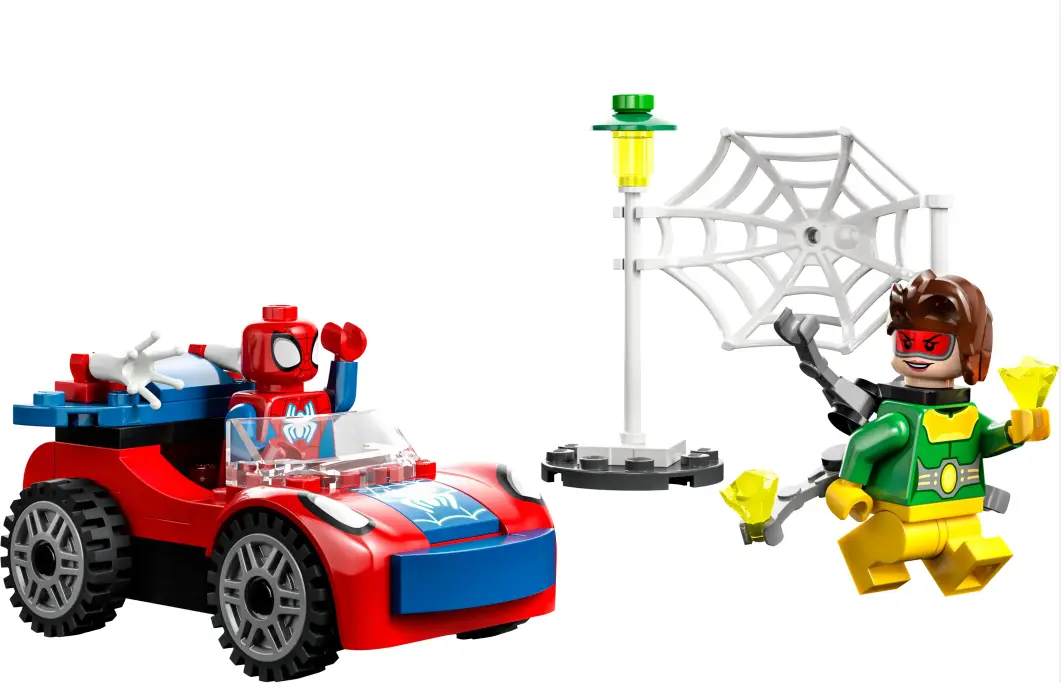 Spider-Man's Car and Doc Ock LEGO set - Source The LEGO GroupSpider-Man’s Car and Doc Ock