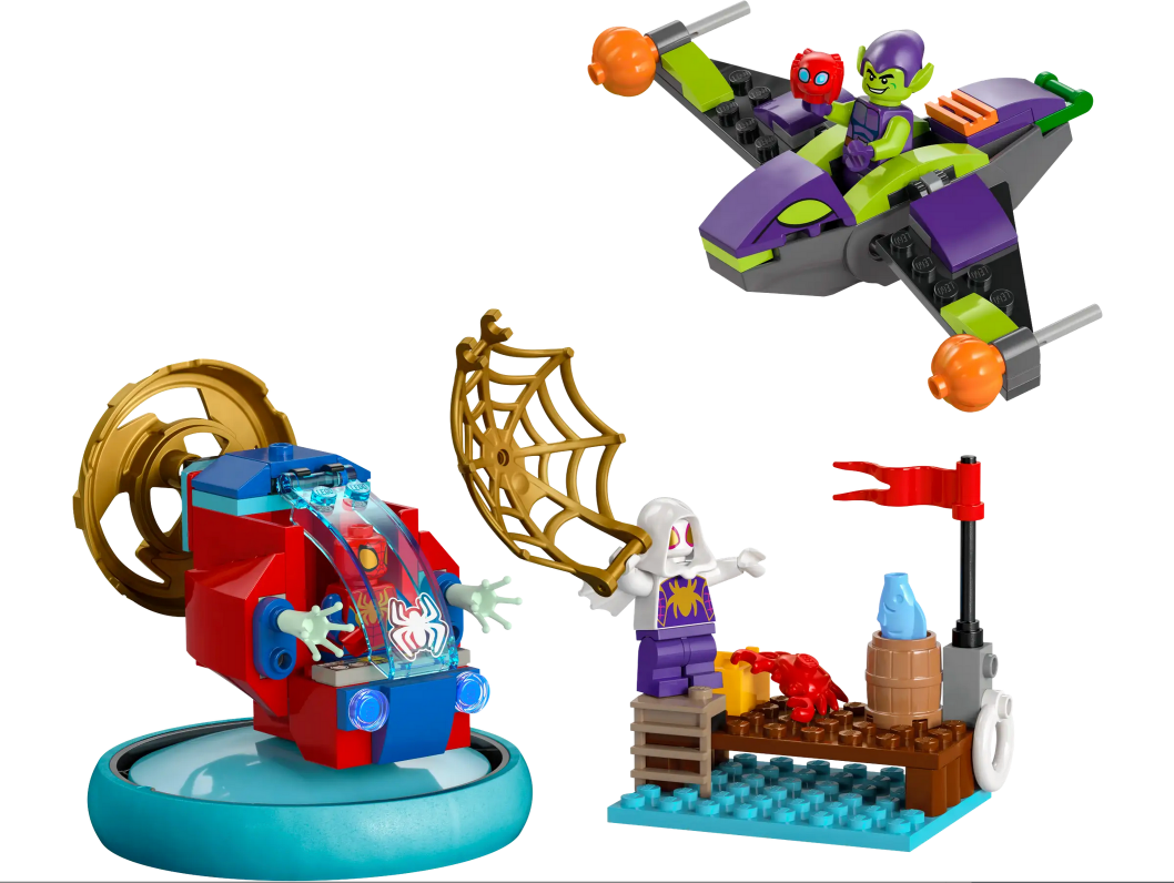 10793 Spidey vs. Green Goblin LEGO Set - Source The LEGO GroupSpidey vs. Green Goblin