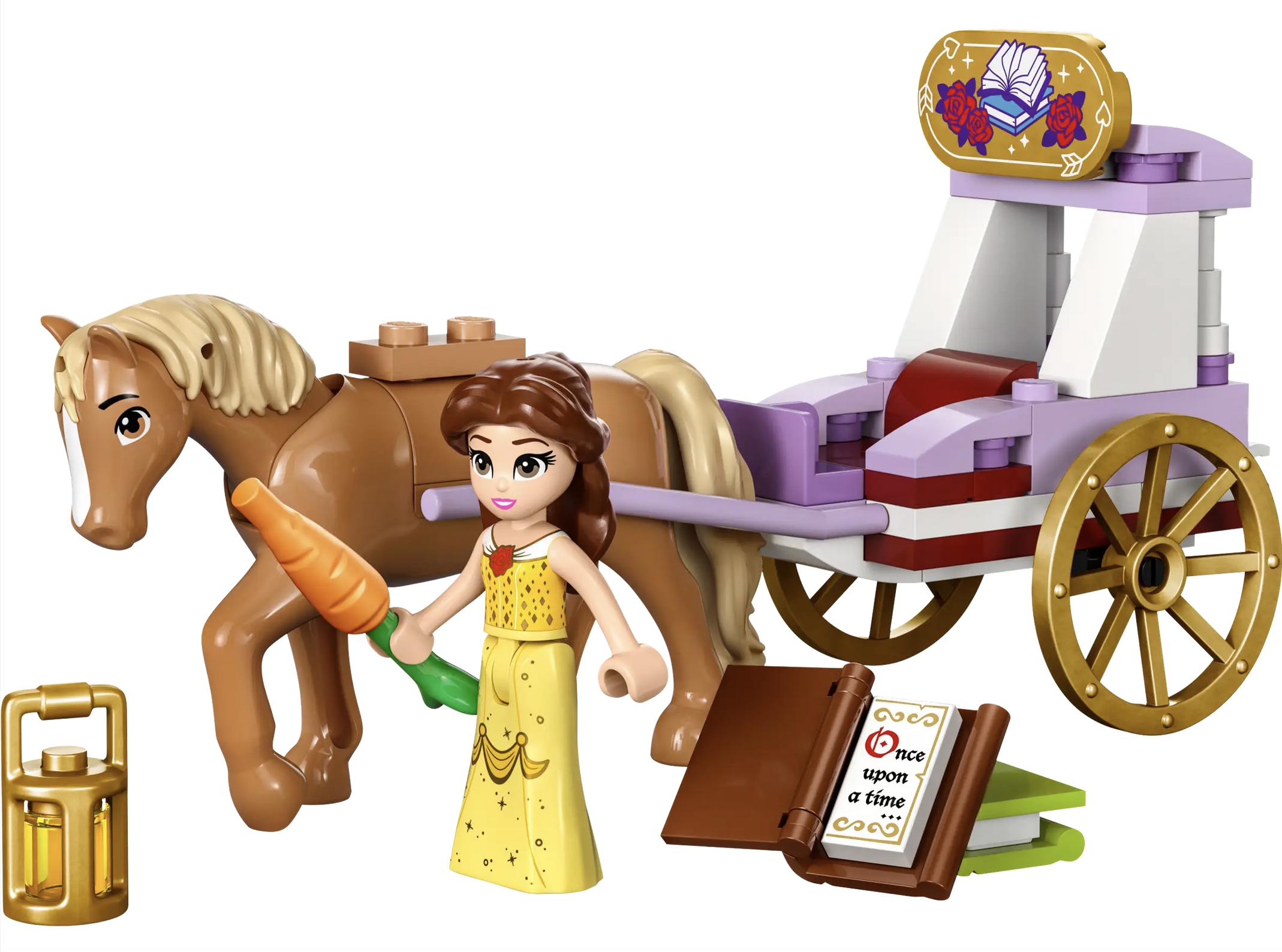 Belle's Storytime Horse Carriage LEGO set - Source The LEGO GroupBelle's Storytime Horse Carriage LEGO set - Source The LEGO Group