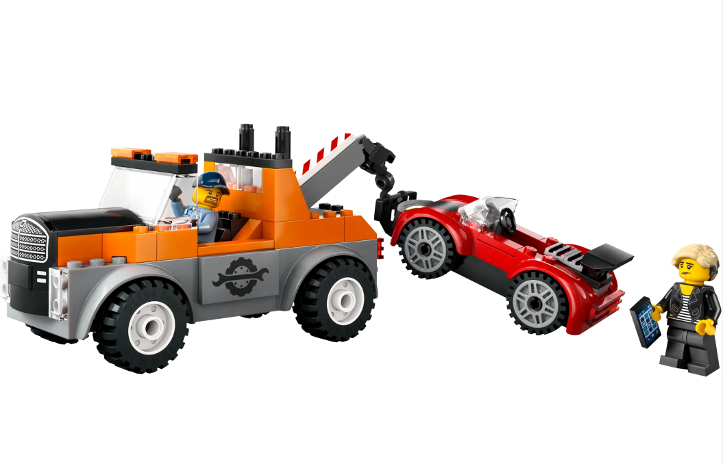 Tow Truck and Sports Car Repair LEGO set - Source The LEGO GroupTow Truck and Sports Car Repair