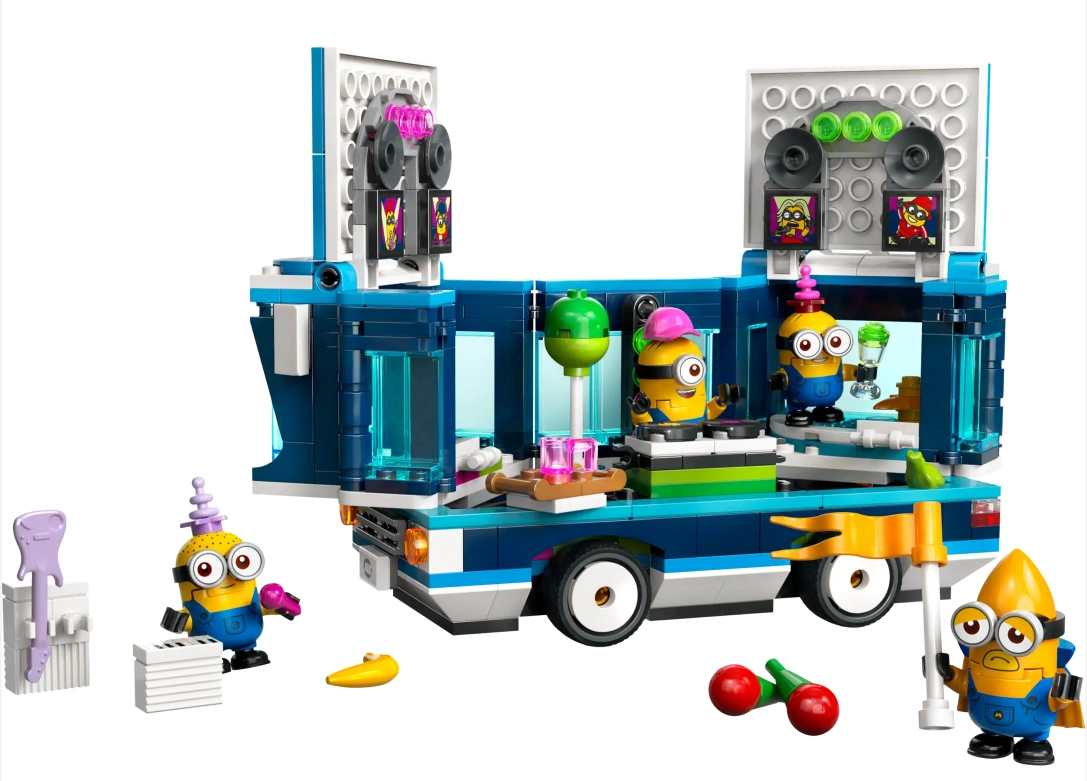 Minions’ Music Party Bus LEGO set - Source The LEGO GroupMinions’ Music Party Bus LEGO set - Source The LEGO Group