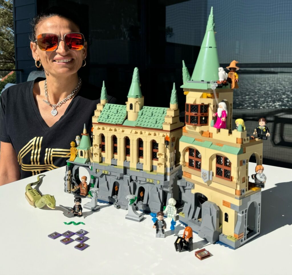 PIcture of Renee with Hogwarts Chamber of Secrets