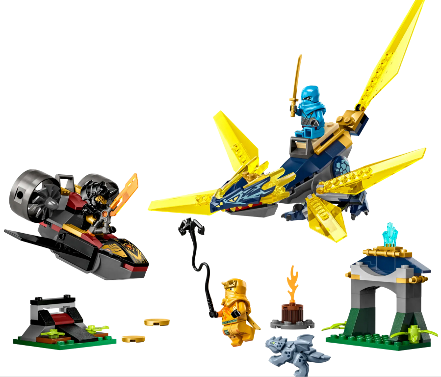 Nya and Arin's Baby Dragon Battle - Source The LEGO GroupNya and Arin’s Baby Dragon Battle