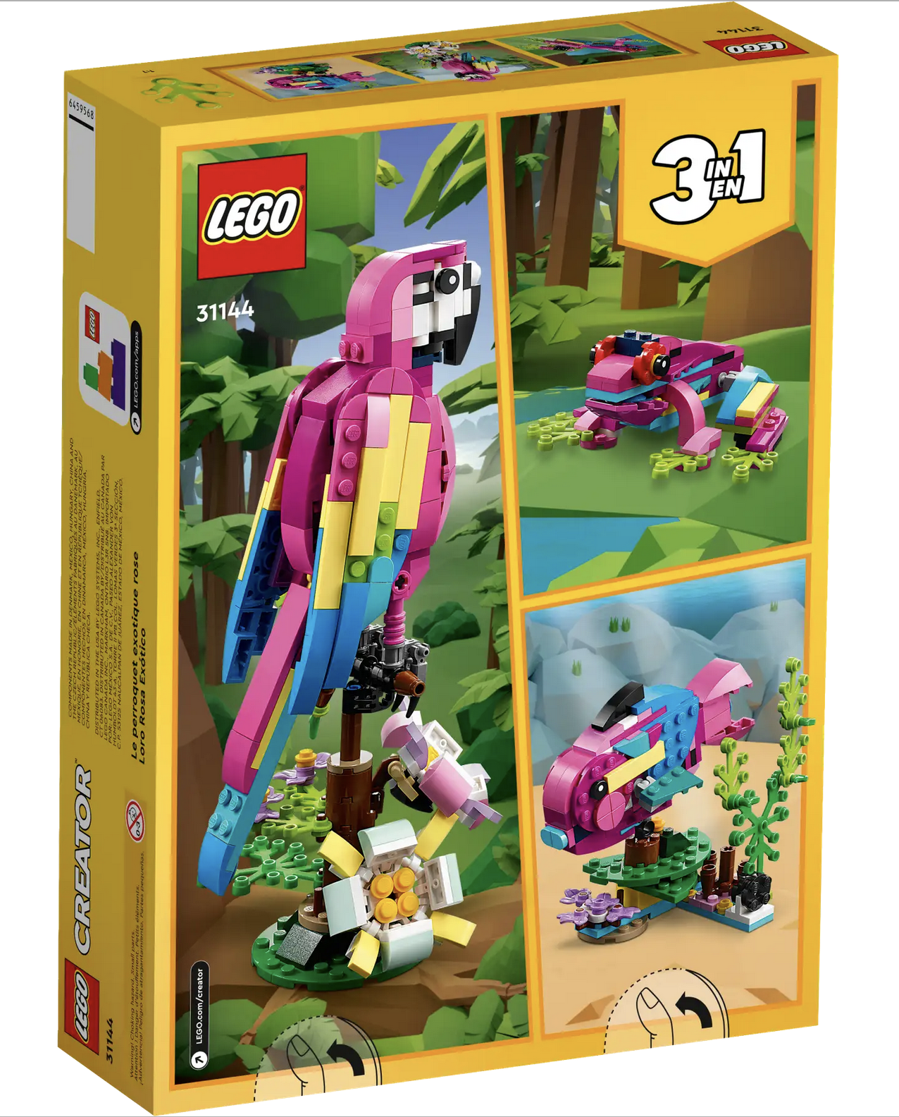 Exotic Pink Parrot 3In1 - Source The LEGO GroupExotic Pink Parrot 3in1