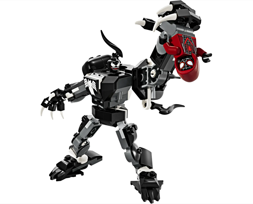 Venom Mech Armor vs. Miles Morales - Source The LEGO GroupVenom Mech Armor vs. Miles Morales