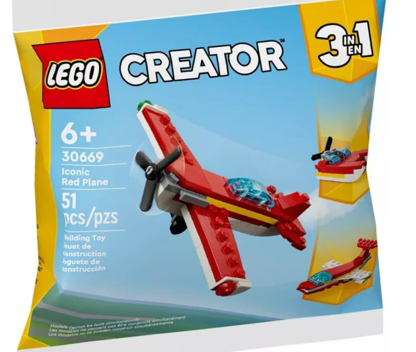 Iconic Red Plane - Source The LEGO GroupIconic Red Plane