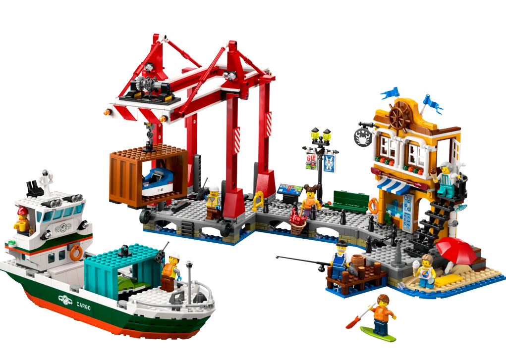 Seaside Harbor with Cargo Ship - Source The LEGO GroupSeaside Harbor with Cargo Ship