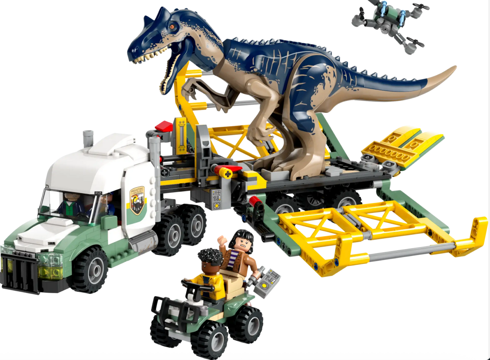 Dinosaur Missions - Allosaurus Transport Truck - Source The LEGO GroupDinosaur Missions – Allosaurus Transport Truck