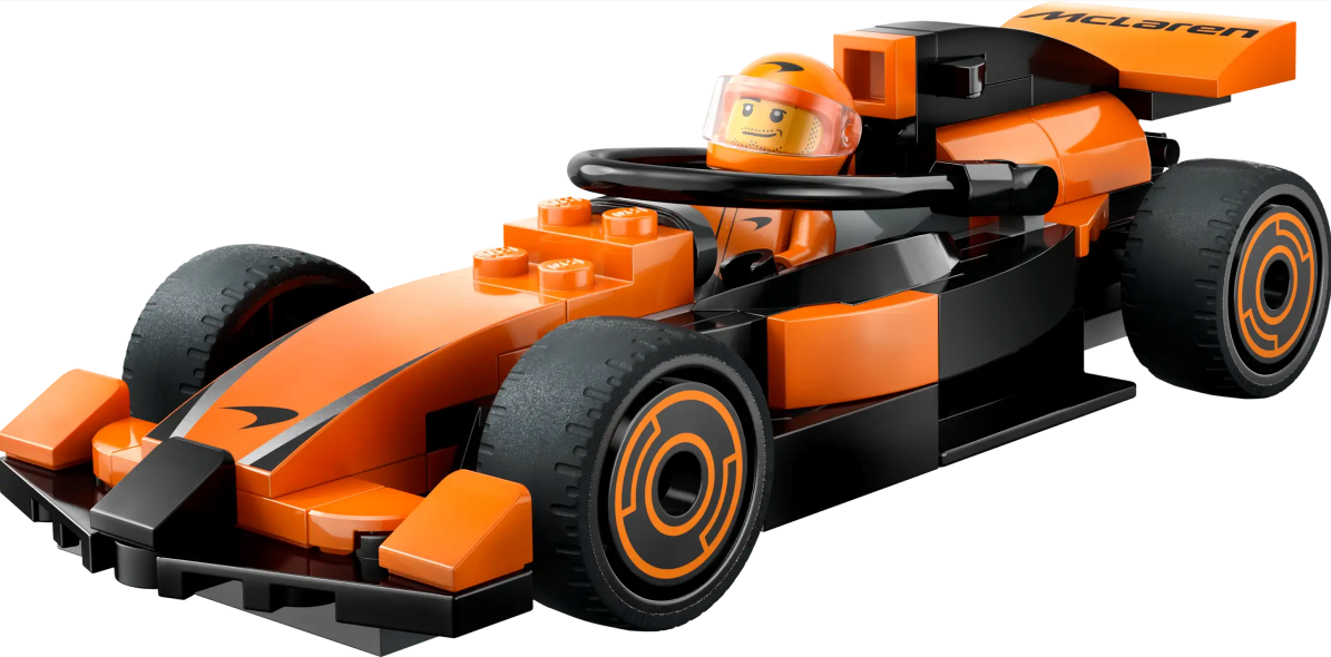 F1 Driver with McLaren Race Car - Source The LEGO GroupF1 Driver with McLaren Race Car