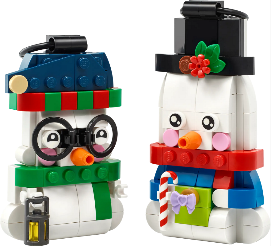 Snowman Ornaments - Source The LEGO GroupSnowman Ornaments