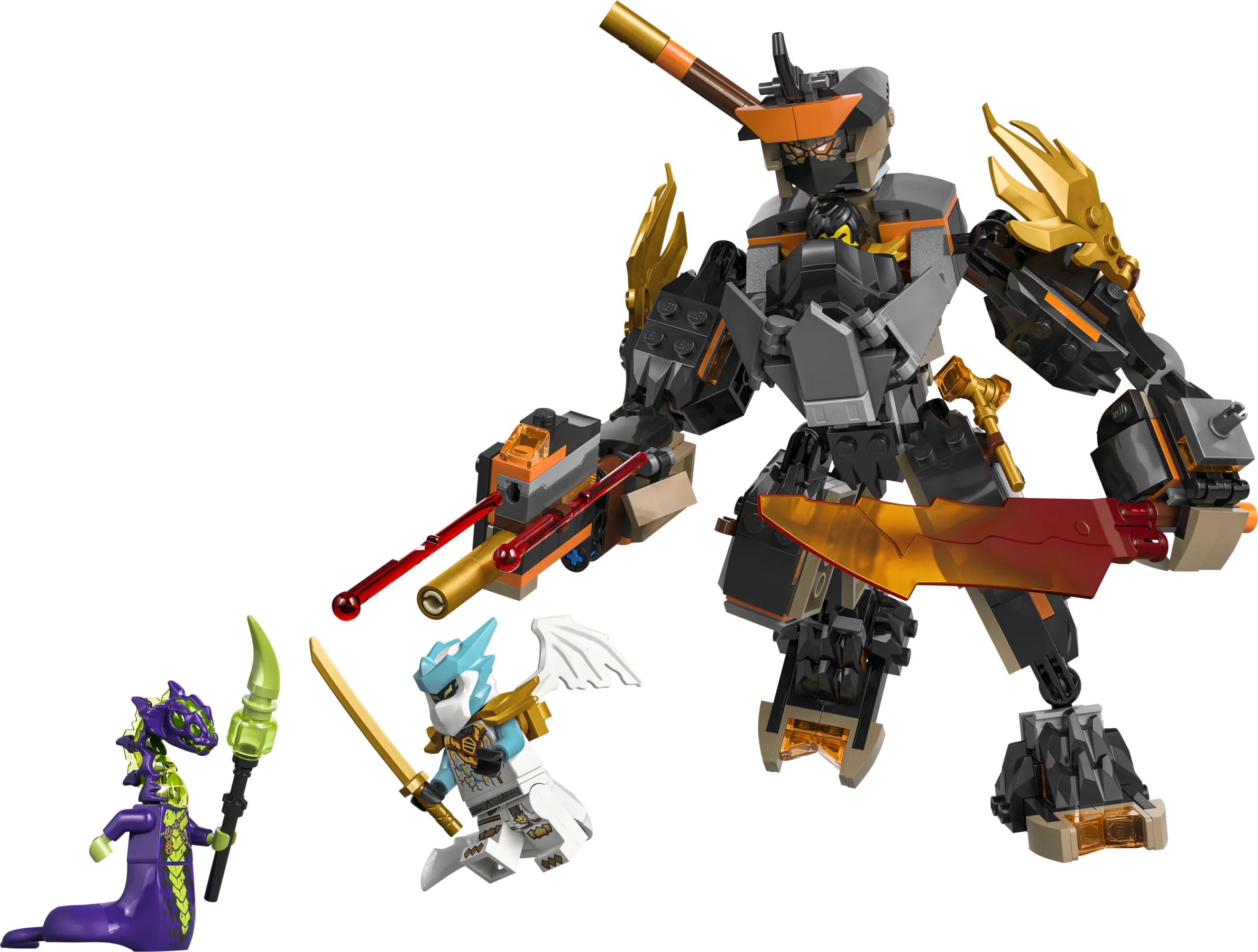 Cole's Mission Mech & Dragon Zane - Source The LEGO GroupCole’s Mission Mech & Dragon Zane