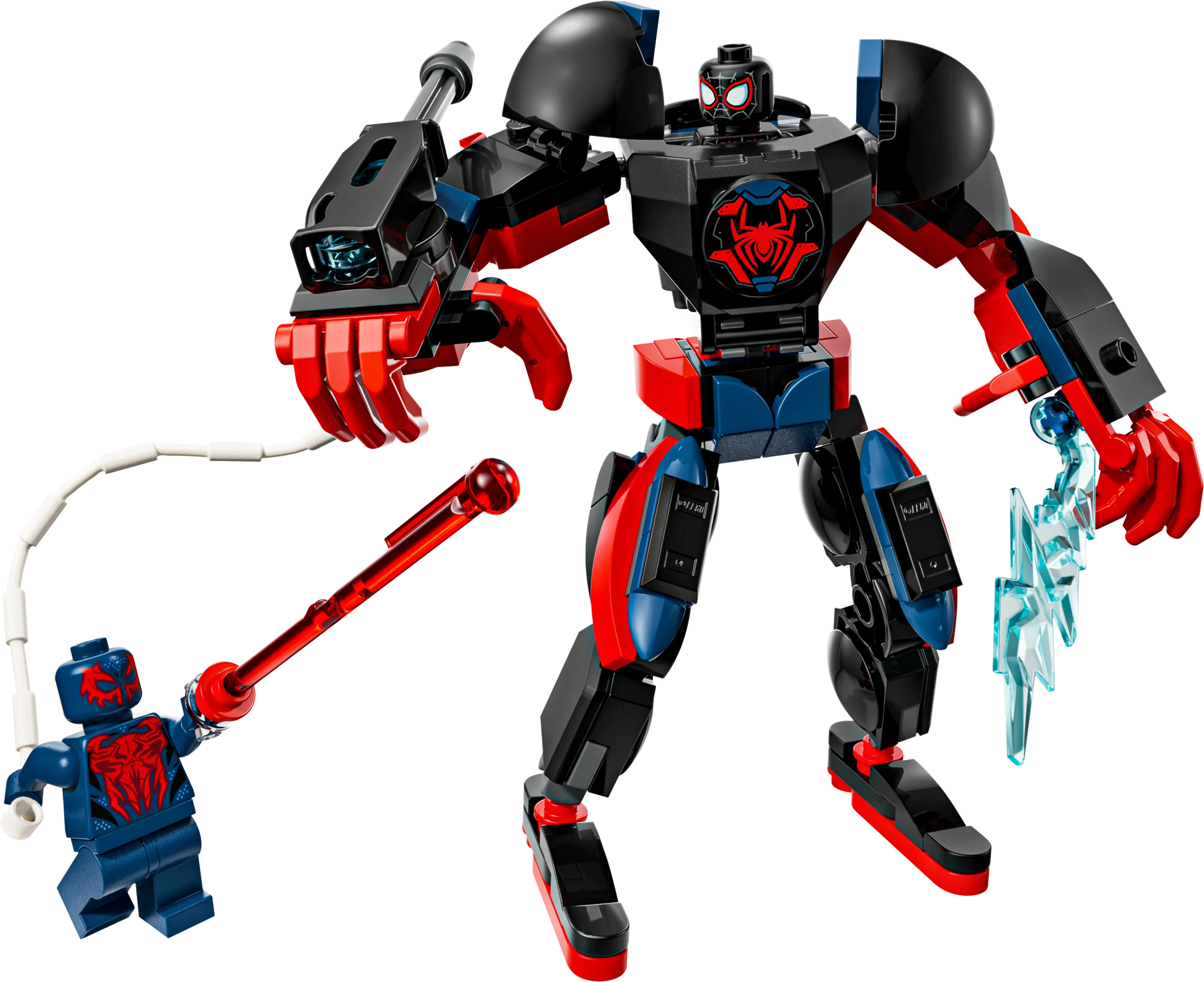 Miles Morales Mech vs. Spider-Man 2099 - Source The LEGO GroupMiles Morales Mech vs. Spider-Man 2099