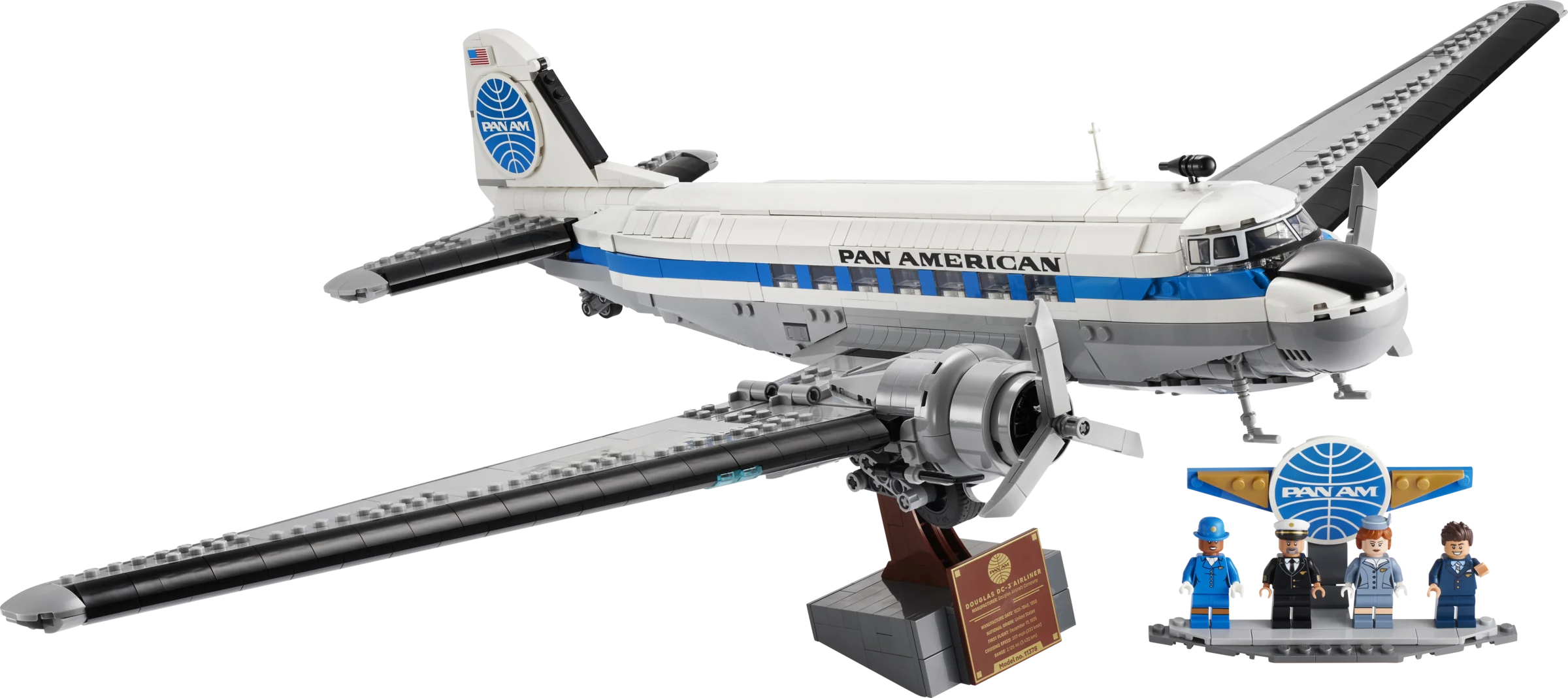 Douglas DC-3 PAN AM Airliner - Source The LEGO GroupDouglas DC-3 PAN AM Airliner