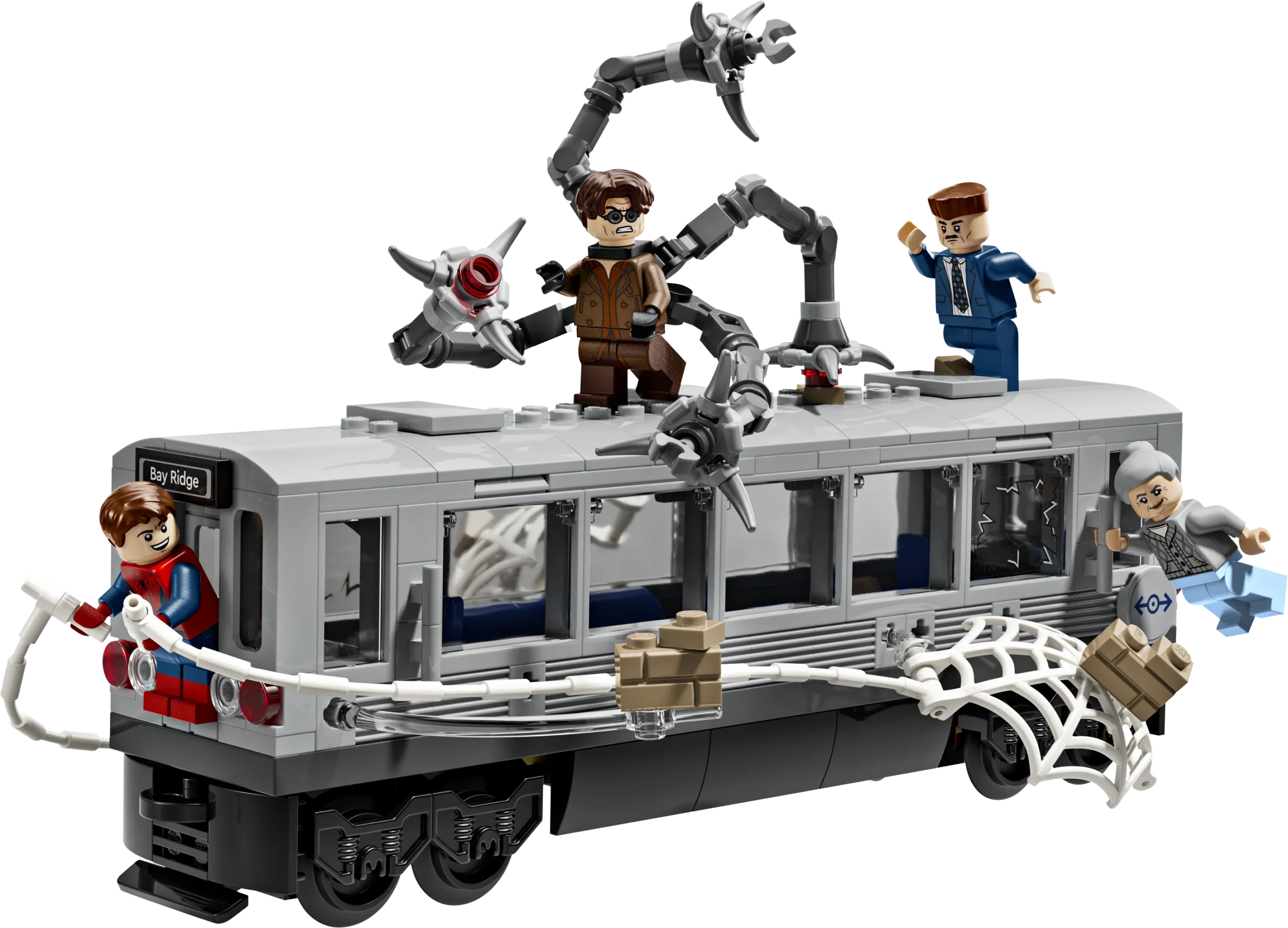 Spider-Man vs. Doc Ock Subway Train Scene - Source The LEGO GroupSpider-Man vs. Doc Ock Subway Train Scene